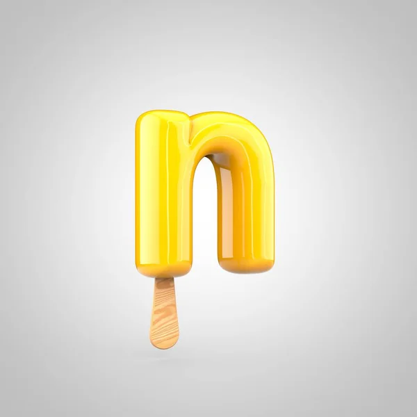 Ice cream letter N lowercase — Stock Photo, Image