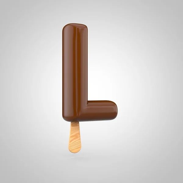 Ice-cream letter L uppercase — Stock Photo, Image