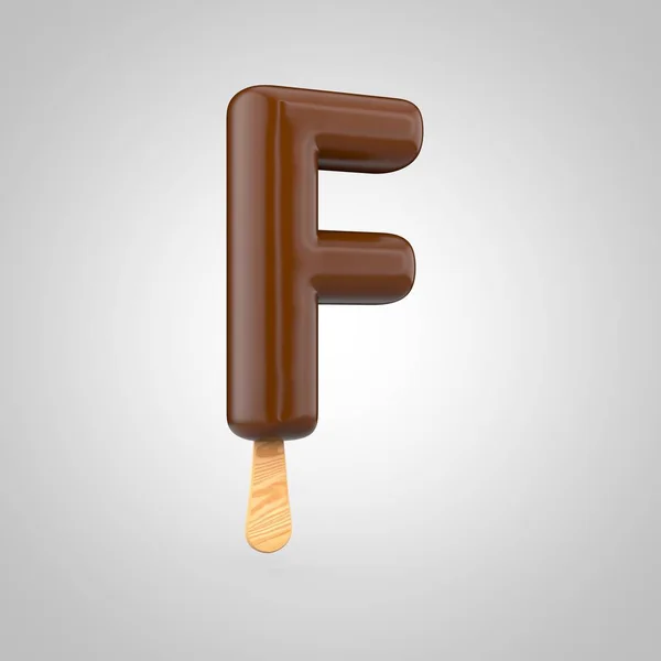 Letra de gelado F maiúscula — Fotografia de Stock
