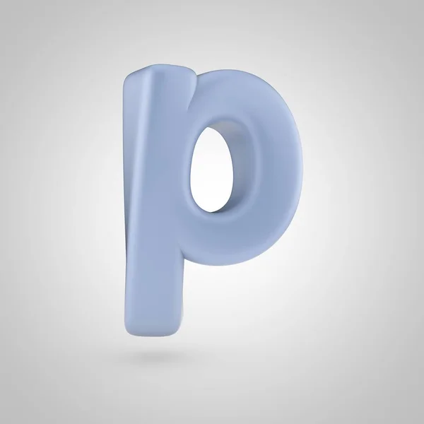 Serenity color letter P lowercase — Stock Photo, Image