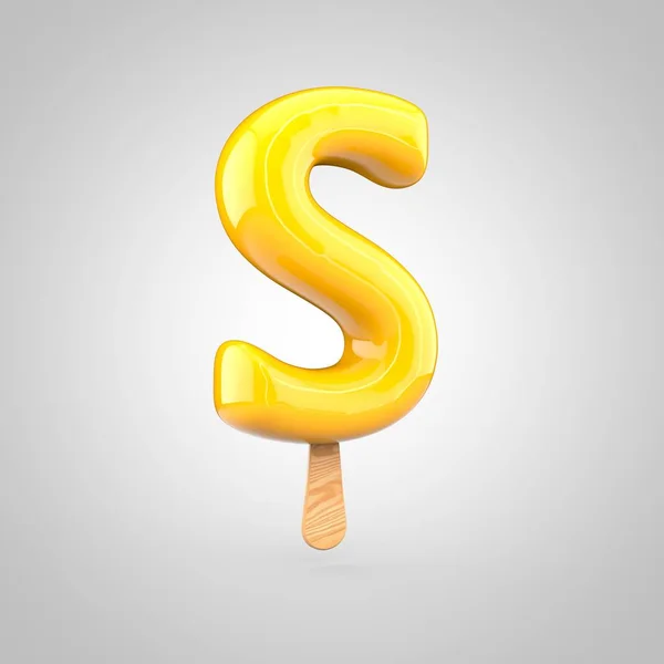 Ice cream levelet S nagybetűs — Stock Fotó