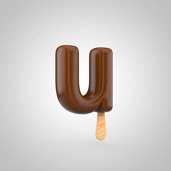 Fagylalt betű U kisbetűs — Stock Fotó
