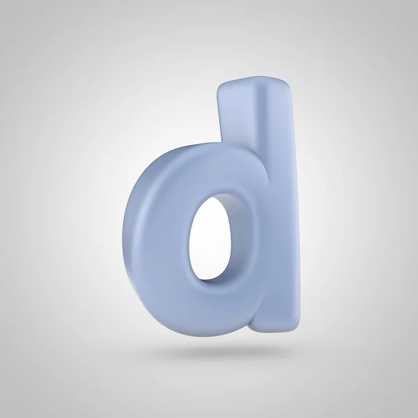 Małe litery D kolor Serenity — Zdjęcie stockowe