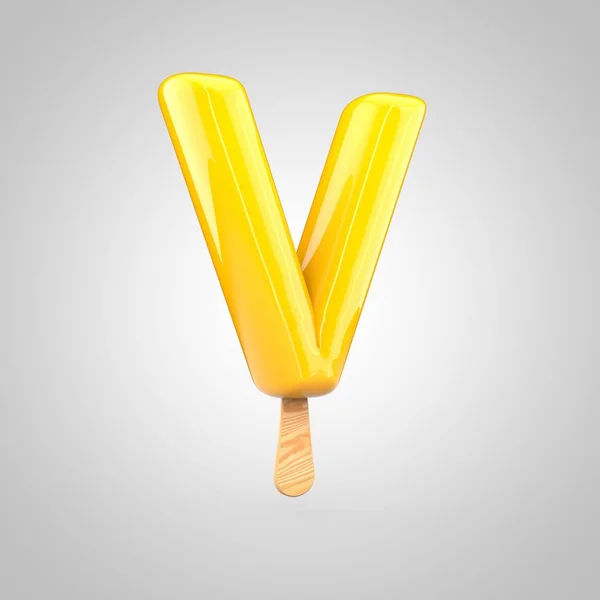 Ice cream letter V uppercase — Stock Photo, Image