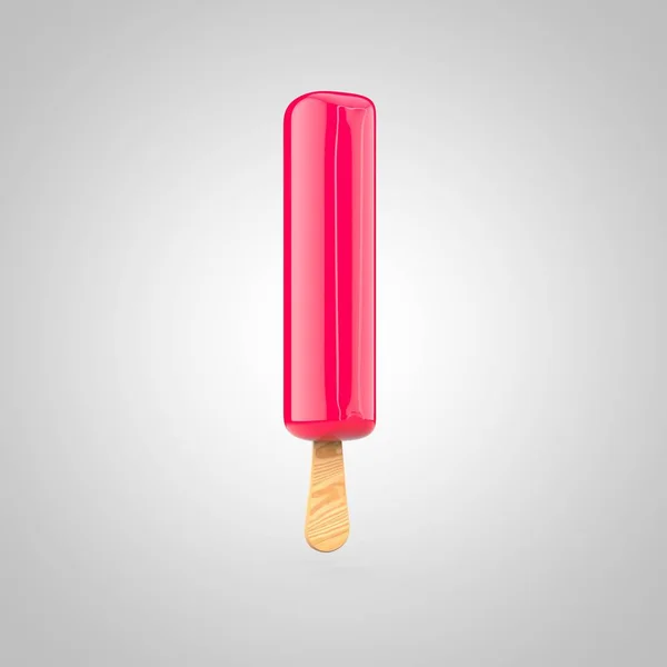 Ice cream font with wooden stick — Stock Photo, Image