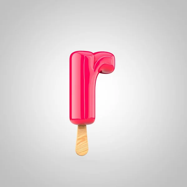 Ice cream font with wooden stick — Stock Photo, Image