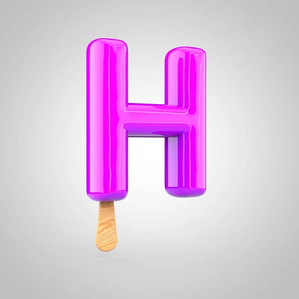 Dondurma harf H — Stok fotoğraf