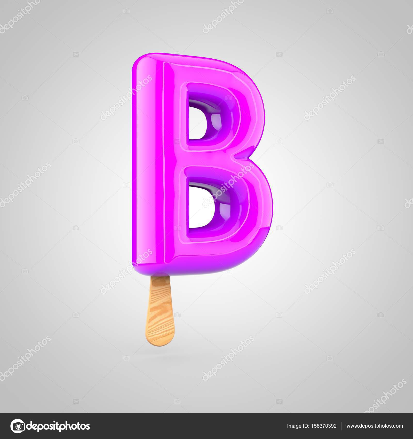 Ice cream letter B Stock Photo by ©whitebarbie 158370392