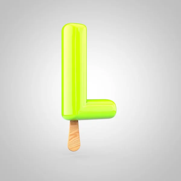 Ice cream letter L — Stock Photo, Image