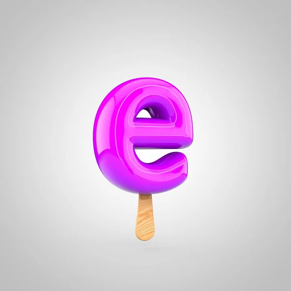 Letra de gelado E — Fotografia de Stock