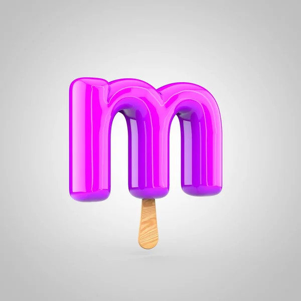 Ice cream letter M — Stock Photo, Image