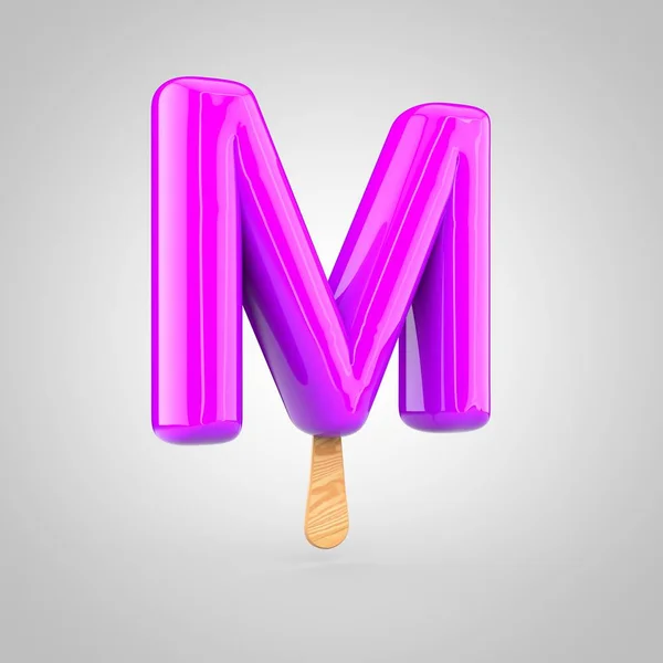 ตัวอักษรไอศกรีม M — ภาพถ่ายสต็อก