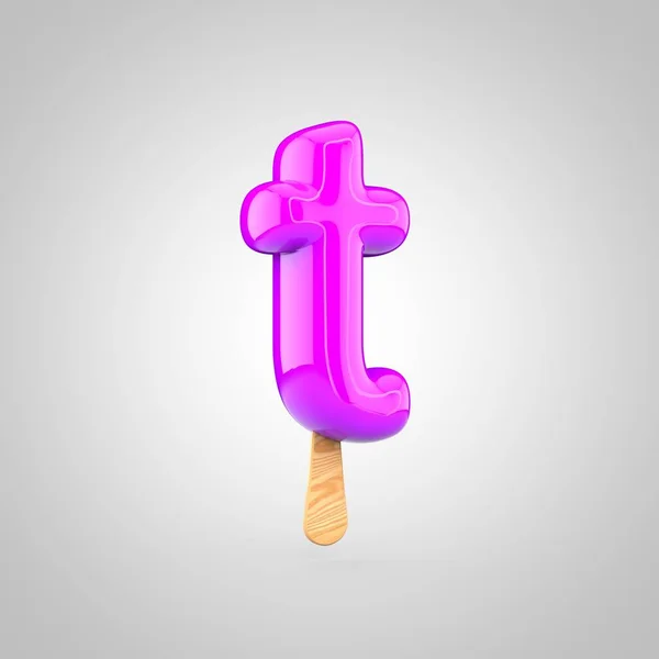 Ice cream litera T — Zdjęcie stockowe