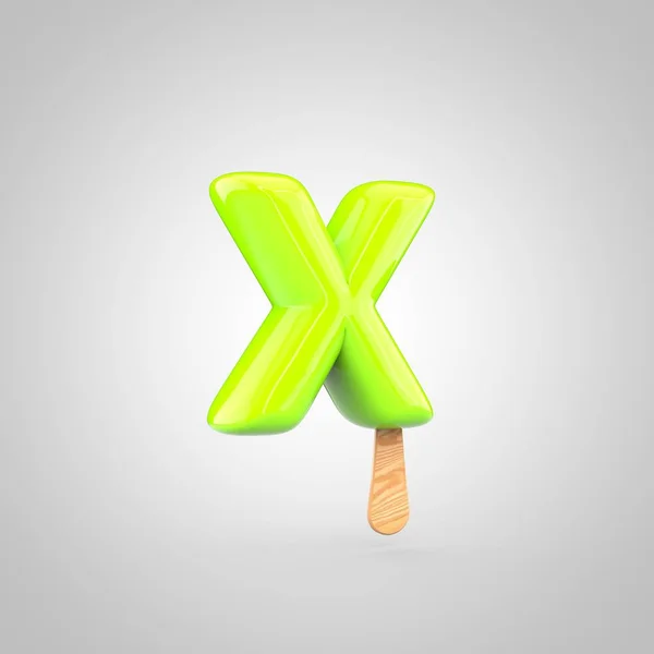 Ice cream litera X — Zdjęcie stockowe