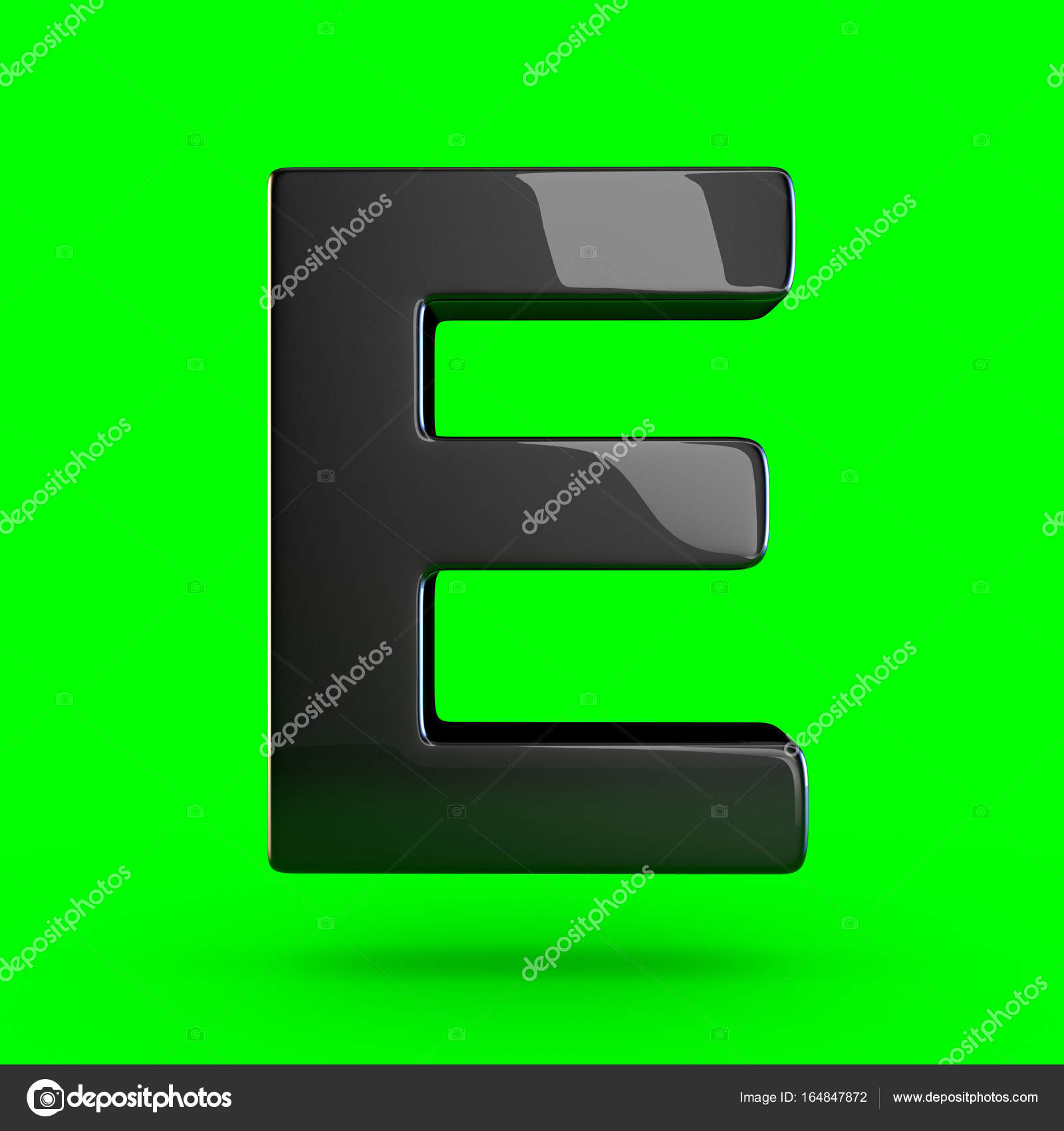 Büyük siyah harf E — Stok Foto © whitebarbie #164847872