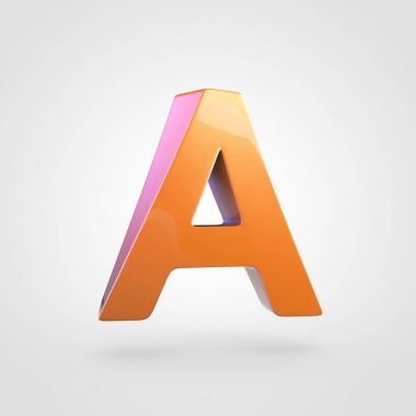 büyük portakal harf A