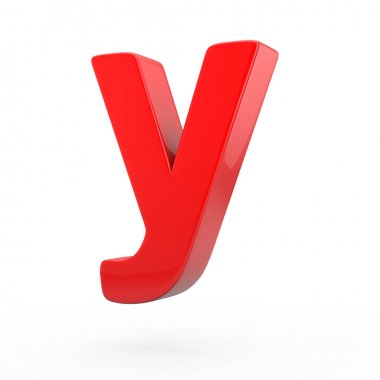 küçük kırmızı harf Y