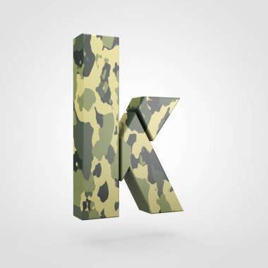 kamuflaj tasarımını küçük harf K