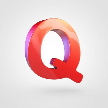 büyük kırmızı harf Q