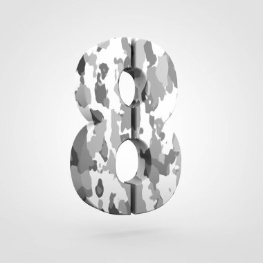 8 numaralı tasarımını kamuflaj