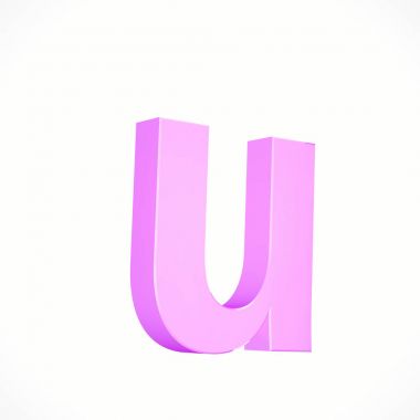 küçük pembe harf U