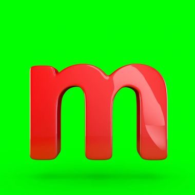 küçük kırmızı harf M