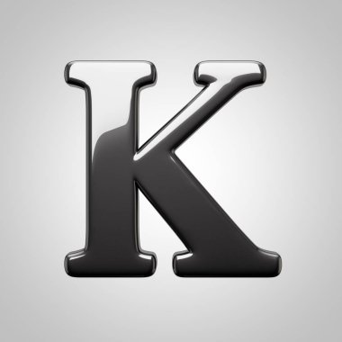 büyük siyah harf K