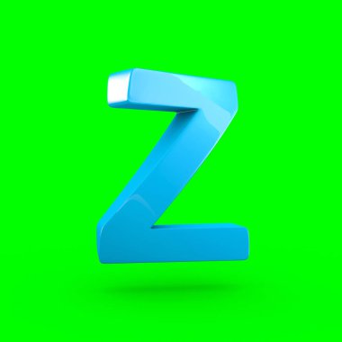 büyük mavi harf Z