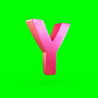 büyük pembe harf Y