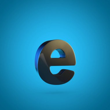 küçük siyah harf E