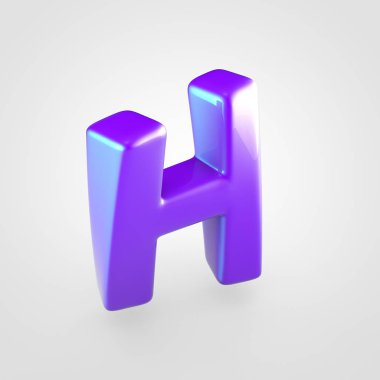 parlak mor harf H