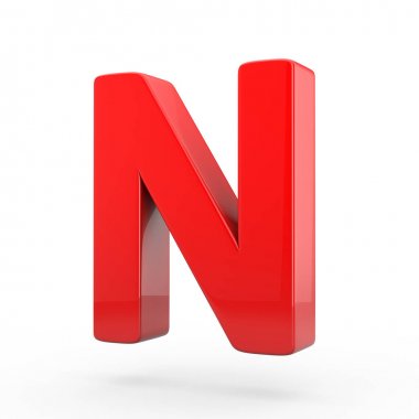 büyük kırmızı harf N