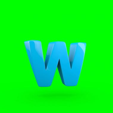 küçük mavi mektup W