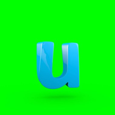 küçük mavi harf U
