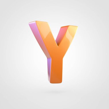 büyük portakal harf Y