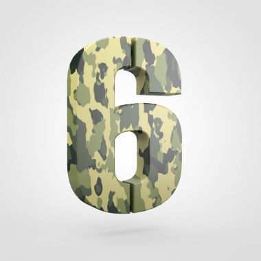 6 numaralı tasarımını kamuflaj