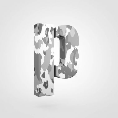 kamuflaj tasarımını küçük harf P