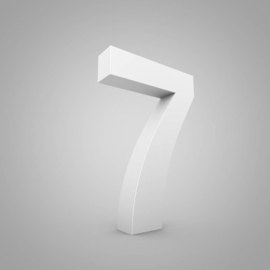 tek renkli gri sayı 7