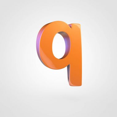 küçük portakal harf Q