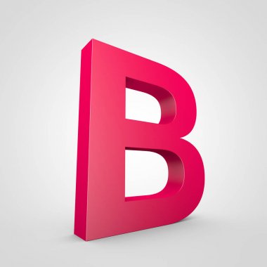 büyük pembe harf B
