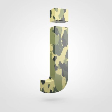 kamuflaj tasarımını küçük harf J