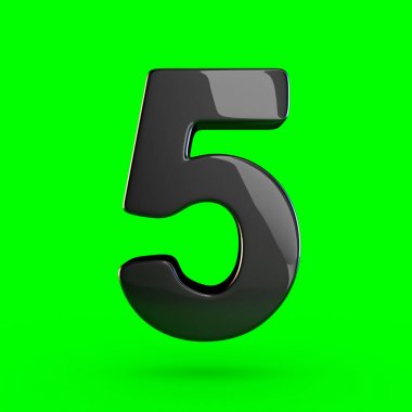 Tasarım siyah numarası 5