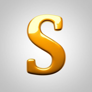sarı parlak Harf S