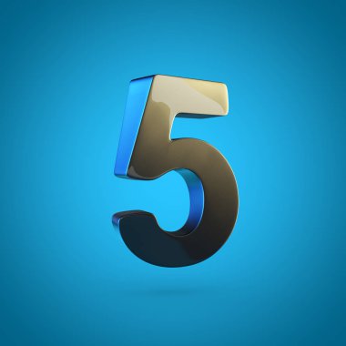 Tasarım siyah numarası 5