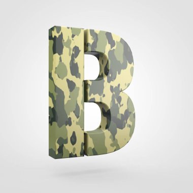 kamuflaj tasarımı büyük harf B