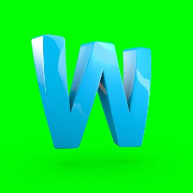 büyük mavi harf W