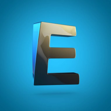 büyük siyah harf E