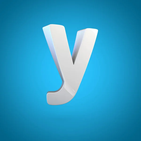 Lowercase orange letter Y — Stock Photo, Image