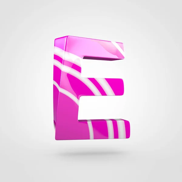Snoep ontwerp van hoofdletter E — Stockfoto