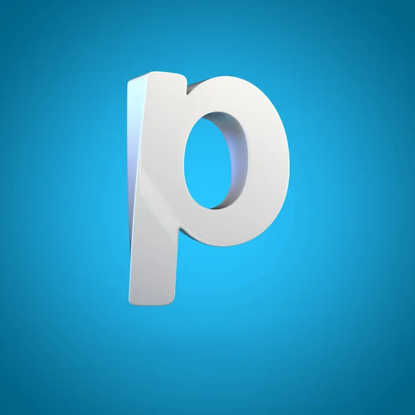 Lowercase orange letter P — Stock Photo, Image